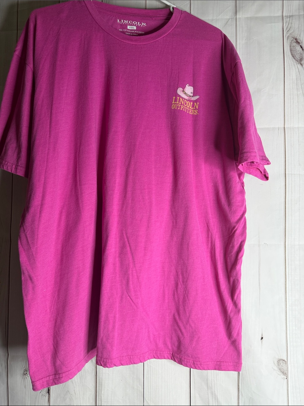 Lincoln Outfitters Women's Short slv Crew Tee in Bright Pink-royal king xxl 1133